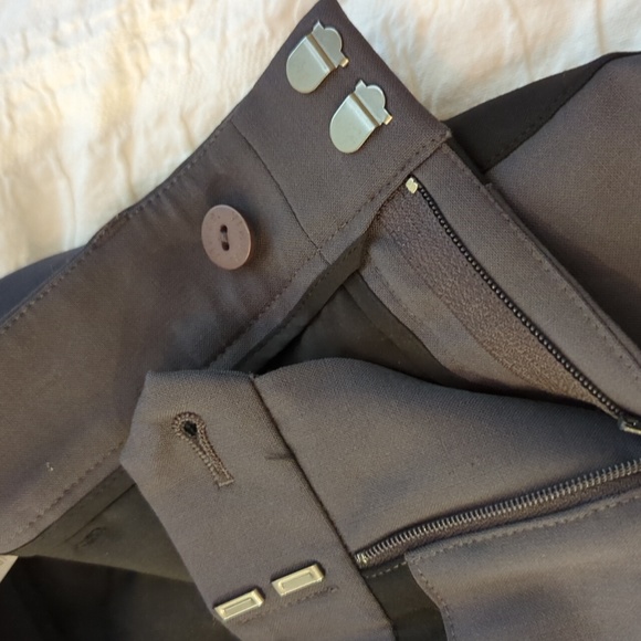 Vince, 0, black trimmed, grey wool tapered leg trousers - Picture 7 of 7